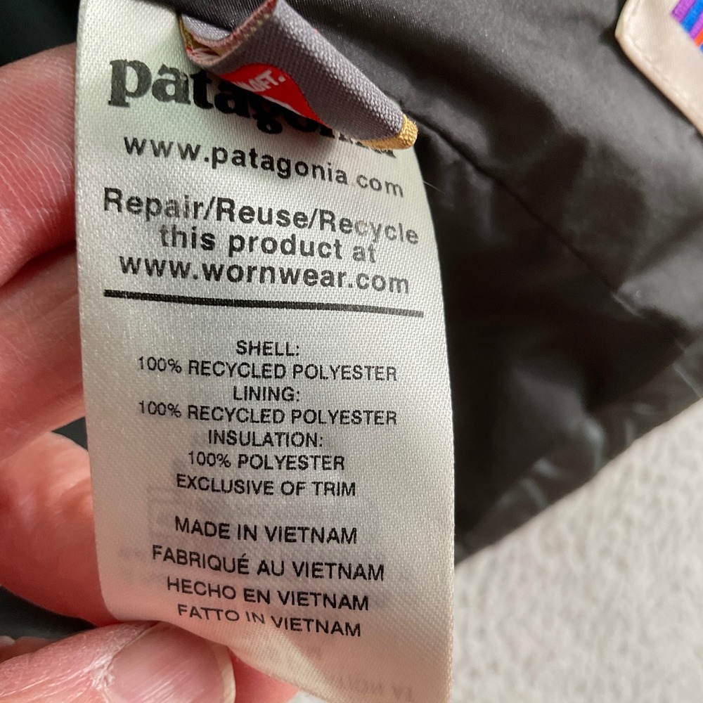 Patagonia Nano Puff Jacket Kids L 12 Grey Excellent Quilted Insulated 68001 - Picture 8 of 9